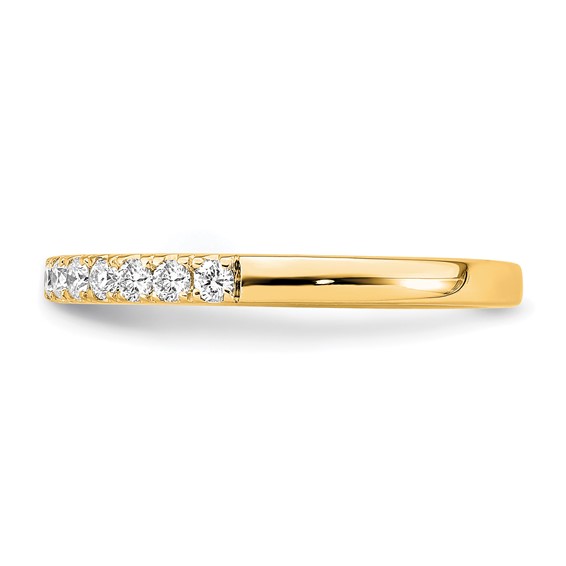 True Origin 14K Yellow Gold 1/3 carat Lab Grown Diamond VS+ F+ Complete Wedding Band