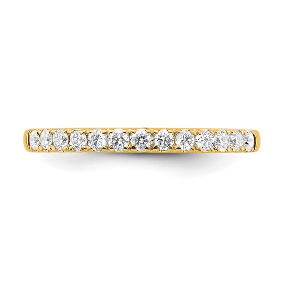 True Origin 14K Yellow Gold 1/3 carat Lab Grown Diamond VS+ F+ Complete Wedding Band