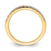 True Origin 14K Yellow Gold 0.50 Carat Lab Grown Diamond VS+ F+ Complete Wedding Band view 2