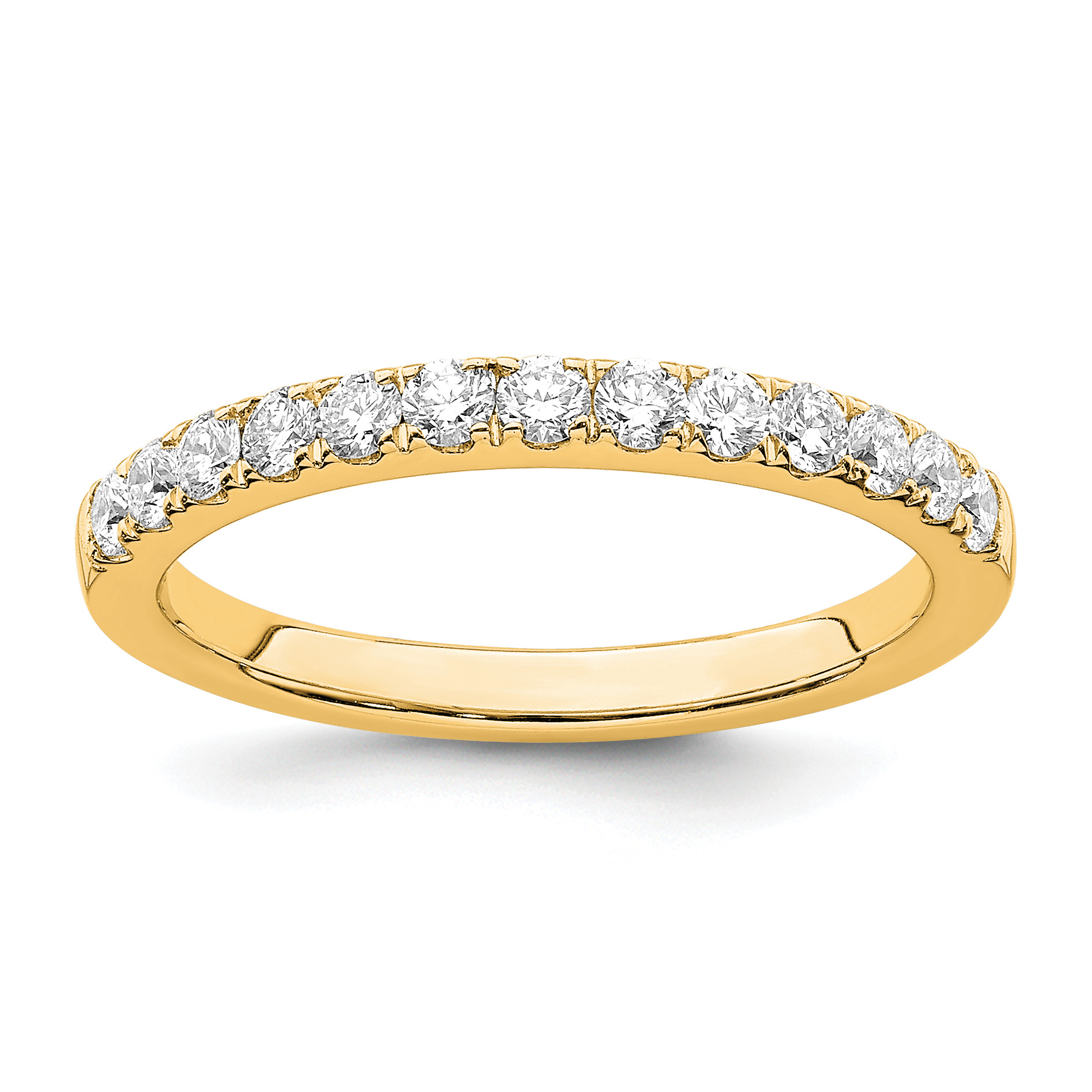 True Origin 14K 1/2 carat Lab Grown Diamond VS  D E F  Wedding Band (RM2593B-046-YLD)