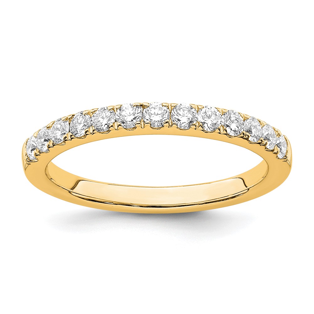 True Origin 14K Yellow Gold 0.50 Carat Lab Grown Diamond VS+ F+ Complete Wedding Band