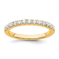 True Origin 14K Yellow Gold 0.50 Carat Lab Grown Diamond VS+ F+ Complete Wedding Band view 1