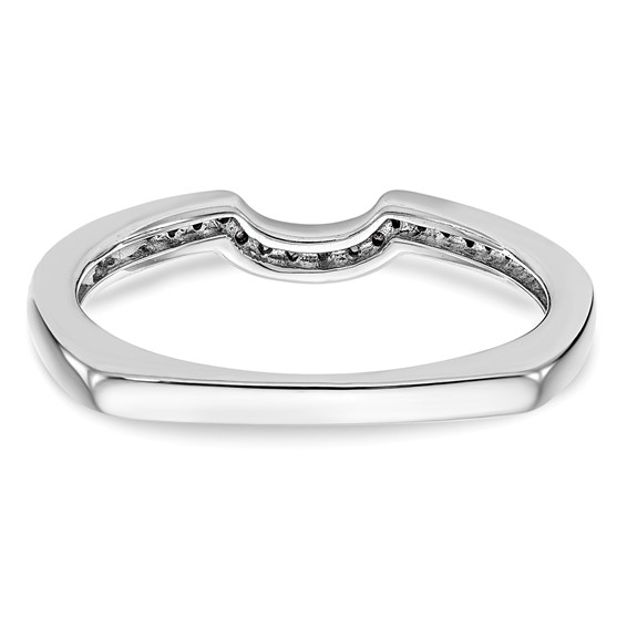 14k White Gold Diamond Wedding Band