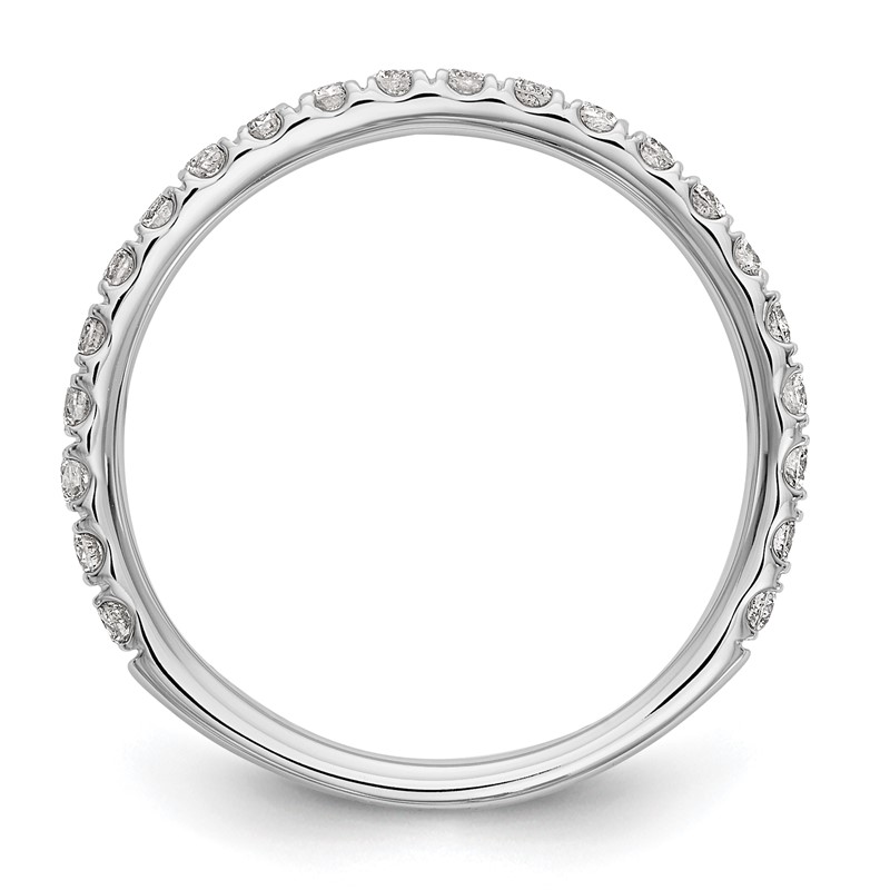 14k White Gold 3/8 carat Lab Grown Diamond VS/SI+ G+ Complete Wedding Band