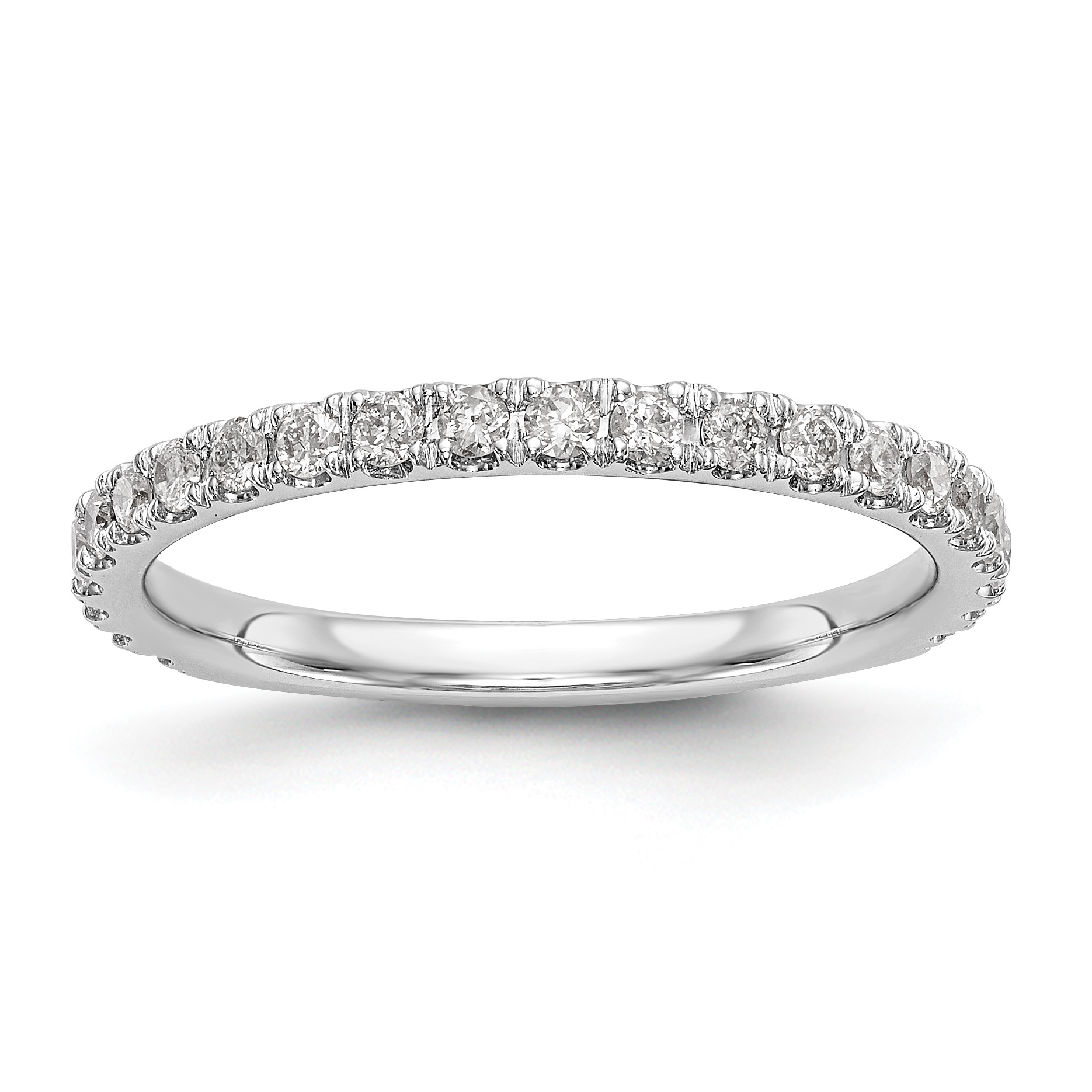 14k White Gold 3/8 carat Lab Grown Diamond VS/SI+ G+ Complete Wedding Band (RM2606B-040-7WLG)