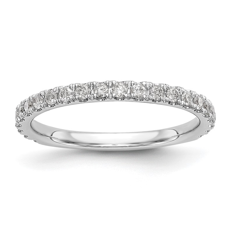 14k White Gold 3/8 carat Lab Grown Diamond VS/SI+ G+ Complete Wedding Band