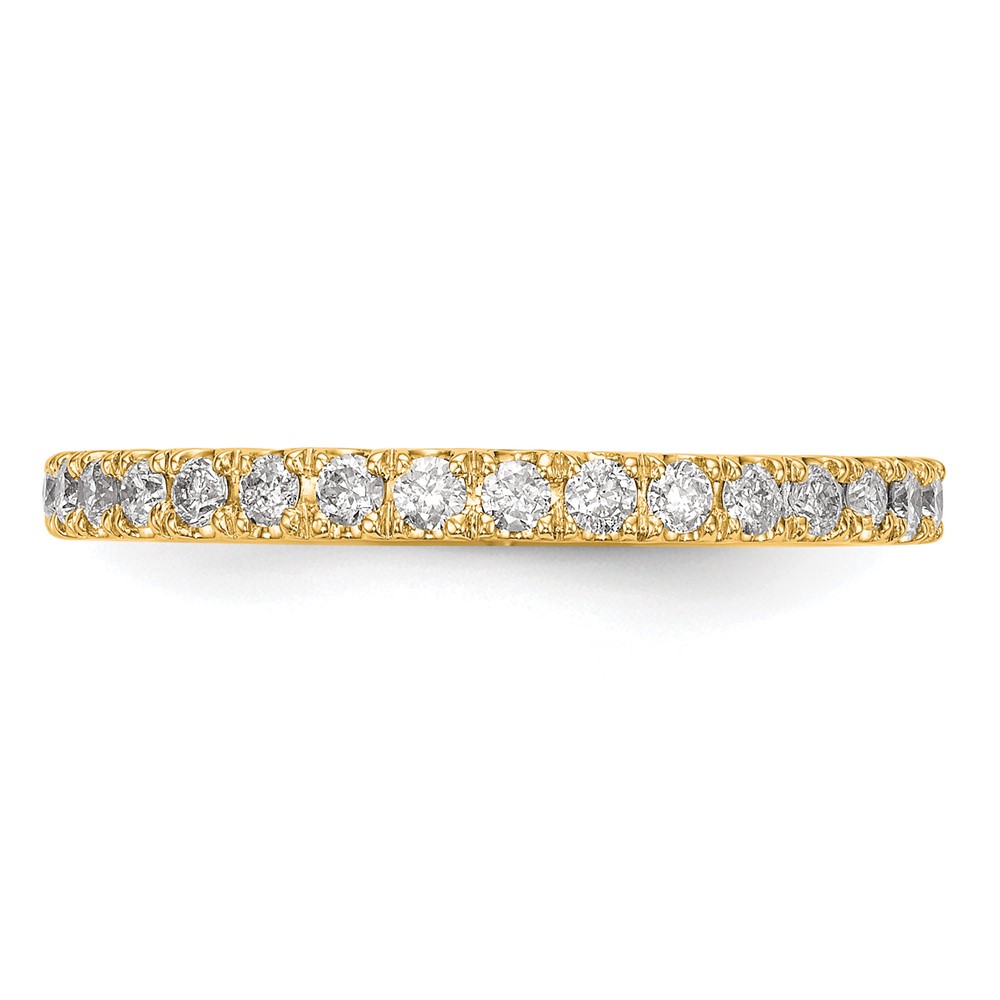14k 3/8 carat Lab Grown Diamond VS/SI+ G+ Complete Wedding Band (RM2606B-040-7YLG)