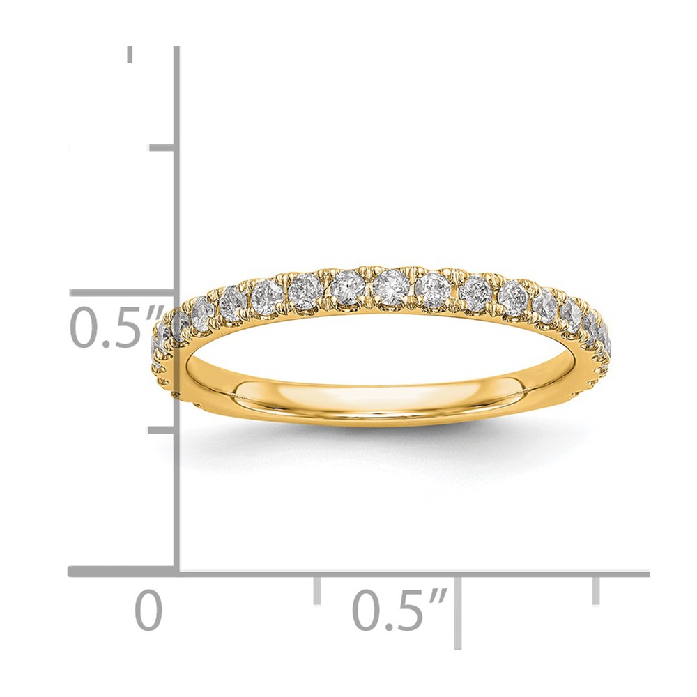 14k 3/8 carat Lab Grown Diamond VS/SI+ G+ Complete Wedding Band (RM2606B-040-7YLG)