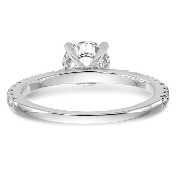 Peg Set Diamond Semi-mount Engagement Rings
