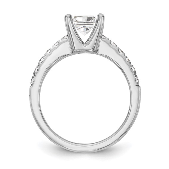 14K White Gold Engagement Ring Mounting