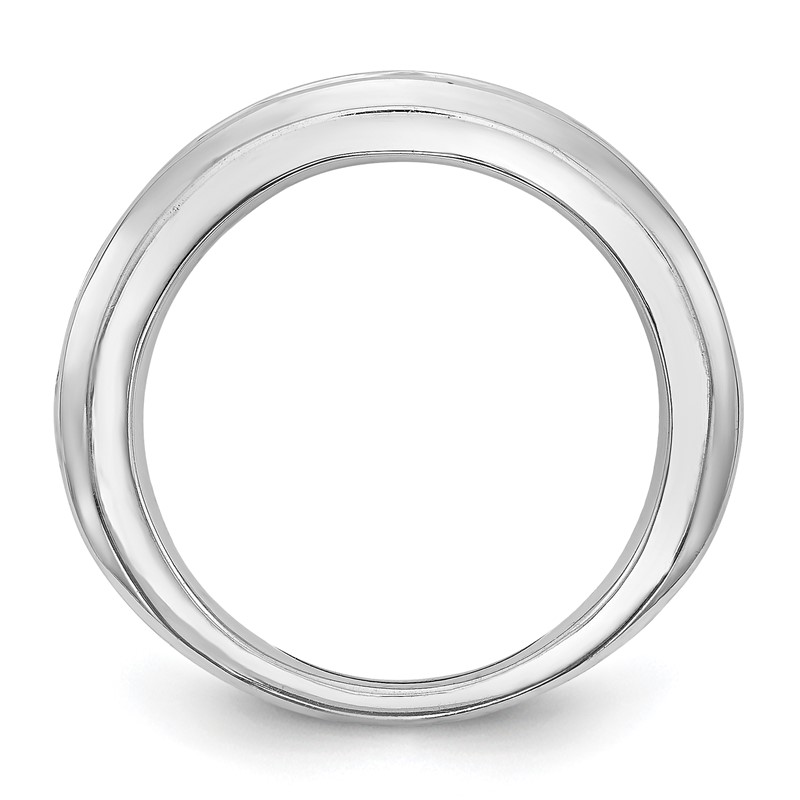 14K White Gold Lab Grown Diamond VS/SI+ G+ Wedding Band