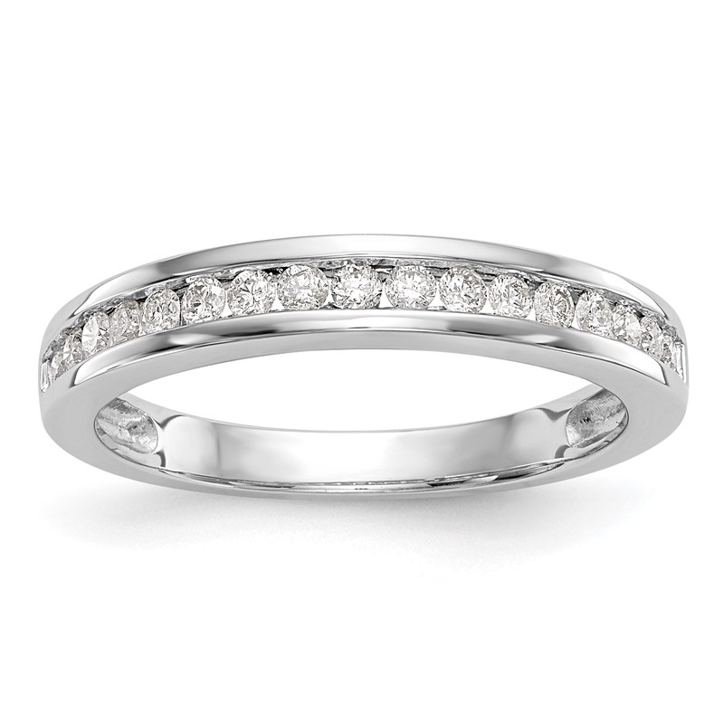14k White Gold 1/3 carat Lab Grown Diamond VS/SI+ G+ Complete Wedding Band