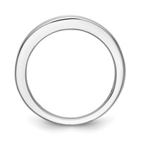 14K White Gold 0.50 Carat Lab Grown Diamond VS SI+ G+ Complete Wedding Band view 2