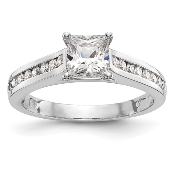 Peg Set Diamond Semi-mount Engagement Rings