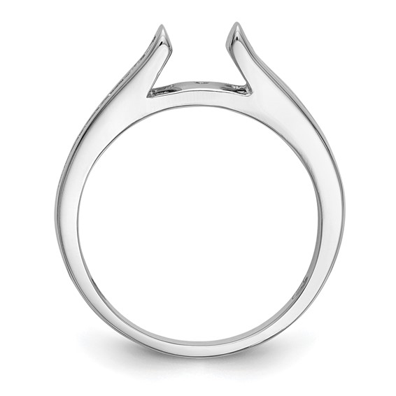 Peg Set Diamond Semi-mount Engagement Rings