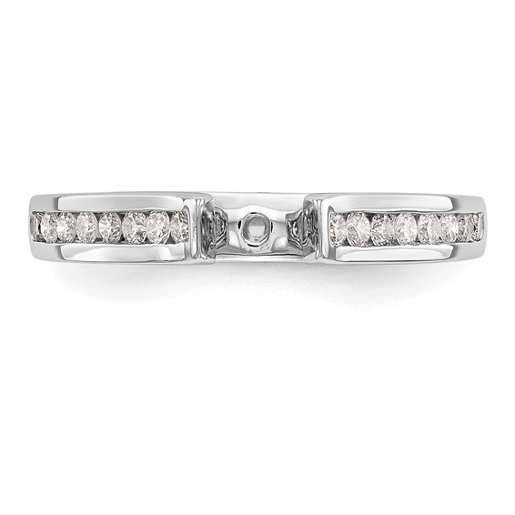 Peg Set Diamond Semi-mount Engagement Rings