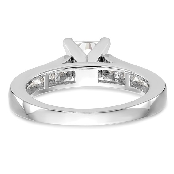 Peg Set Diamond Semi-mount Engagement Rings