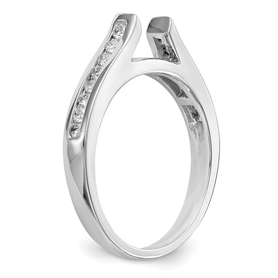 Peg Set Diamond Semi-mount Engagement Rings