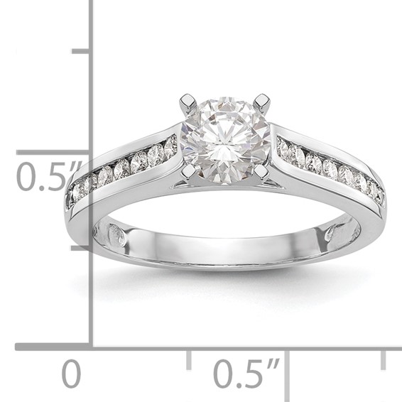 Peg Set Diamond Semi-mount Engagement Rings
