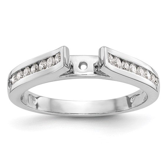 Peg Set Diamond Semi-mount Engagement Rings