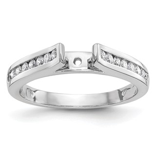 Peg Set Diamond Semi-mount Engagement Rings