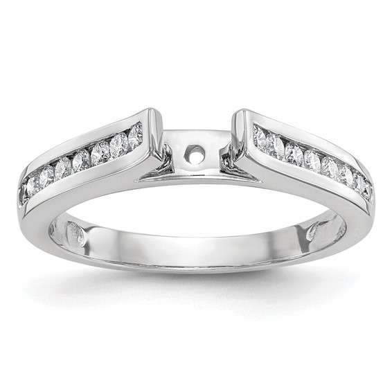 Peg Set Diamond Semi-mount Engagement Rings
