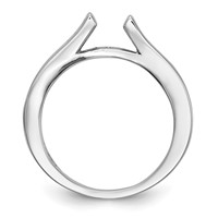 14K White Gold 0.33 Carat Lab Grown Diamond VS SI+ G+ Semi Mount Peg Set Engagement Ring view 2