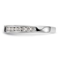 14K White Gold 0.50 Carat Lab Grown Diamond VS SI+ G+ Semi Mount Peg Set Engagement Ring view 3