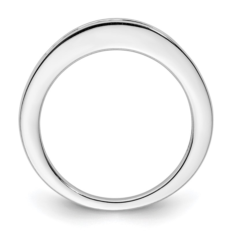 14k White Gold 1/8 carat Lab Grown Diamond VS/SI+ G+ Complete Wedding Band