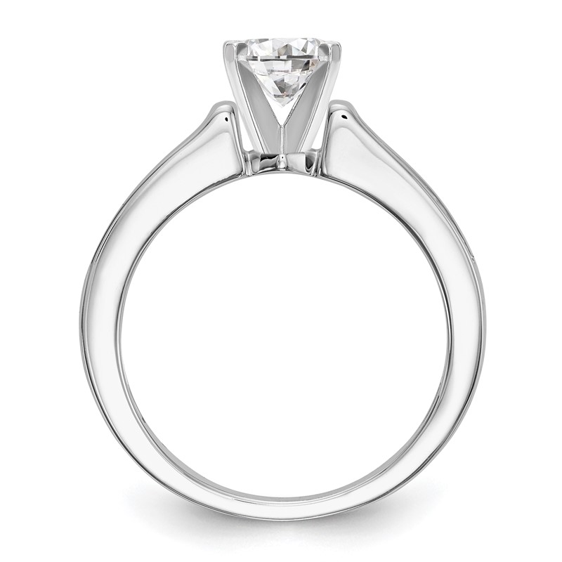 14k White Gold 1/4 carat Lab Grown Diamond VS/SI+ G+ Semi Mount Peg Set Engagement Ring