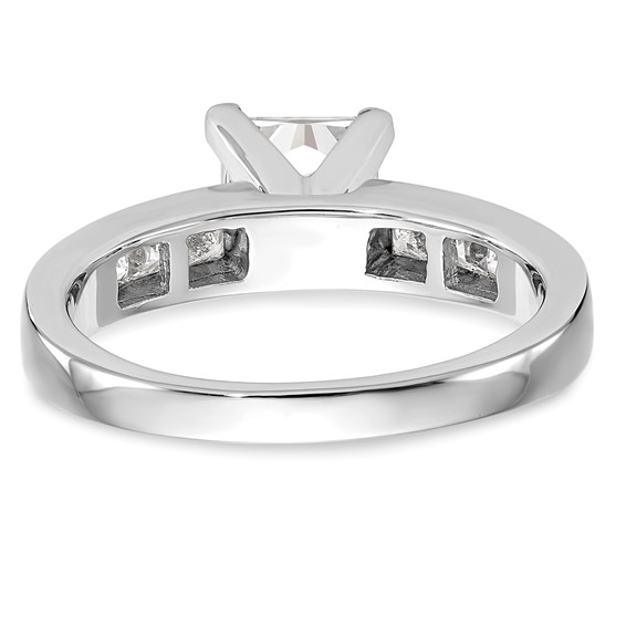 Peg Set Diamond Semi-mount Engagement Rings