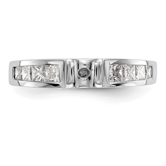 Peg Set Diamond Semi-mount Engagement Rings
