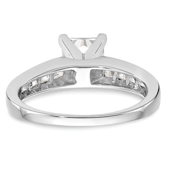 Peg Set Diamond Semi-mount Engagement Rings