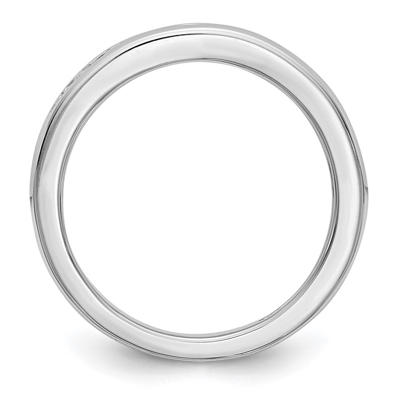 14k White Gold 3/4 carat Lab Grown Diamond VS/SI+ G+ Complete Wedding Band