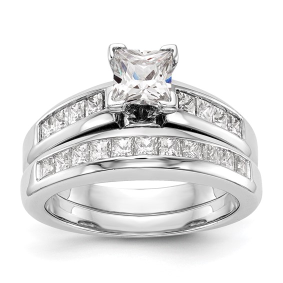 Peg Set Diamond Semi-mount Engagement Rings