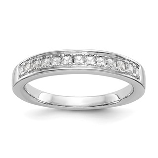 14k White Gold 1/2 carat Channel-set Princess Diamond Complete Wedding Band