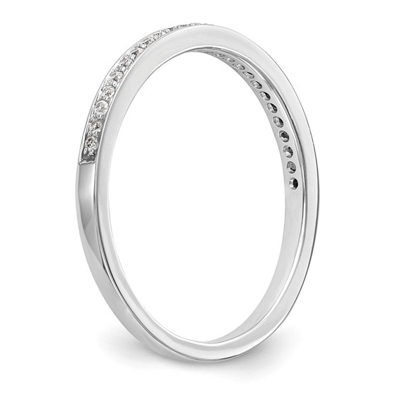14k White Gold Wedding Band Mounting