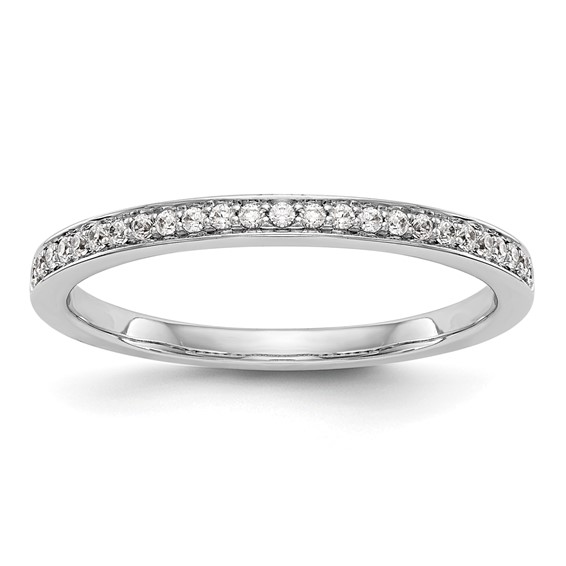 14k White Gold Wedding Band Mounting