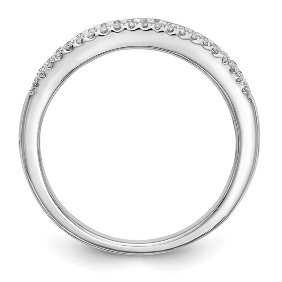 14k White Gold Wedding Band Mounting