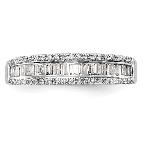 14k White Gold Wedding Band Mounting