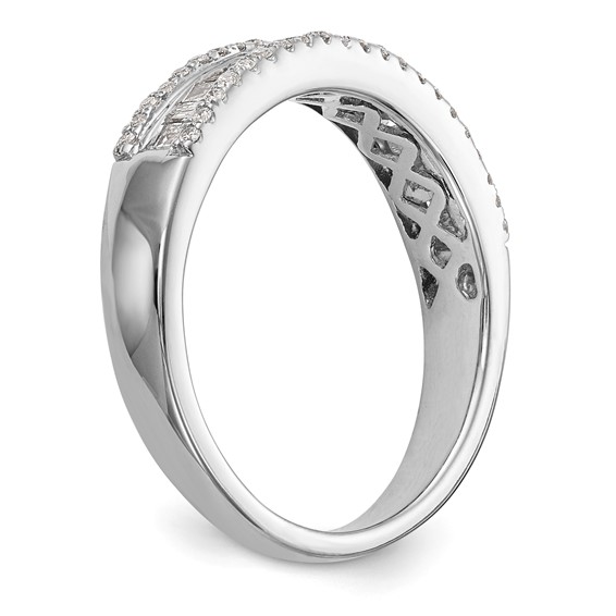 14k White Gold Wedding Band Mounting