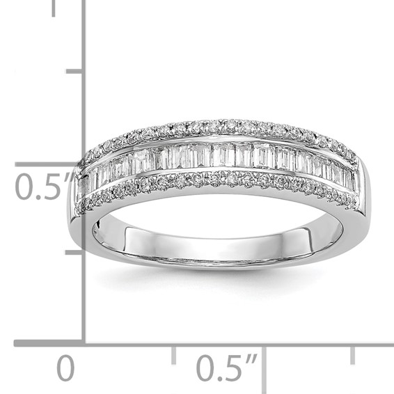 14k White Gold Wedding Band Mounting