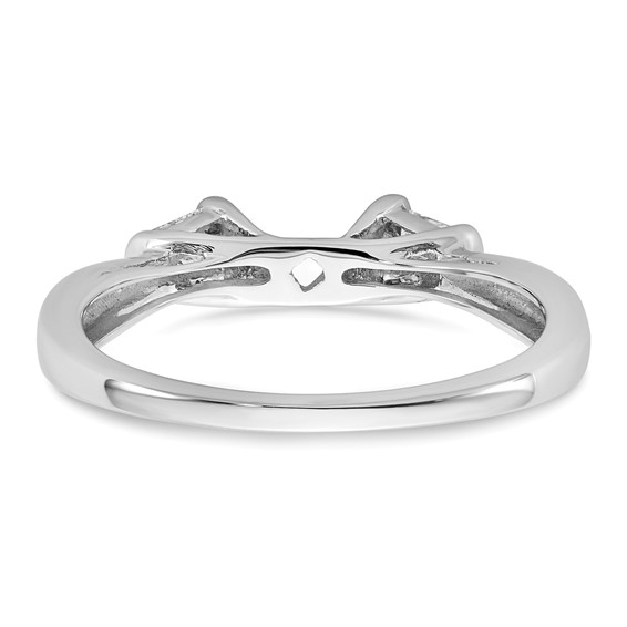 Peg Set Diamond Semi-mount Engagement Rings