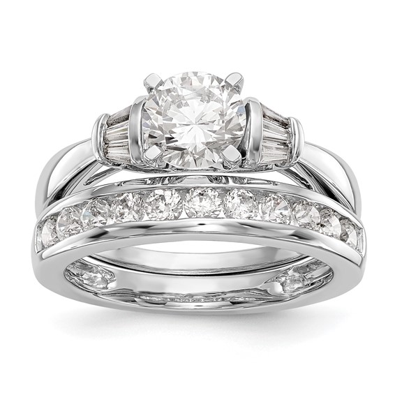 Peg Set Diamond Semi-mount Engagement Rings