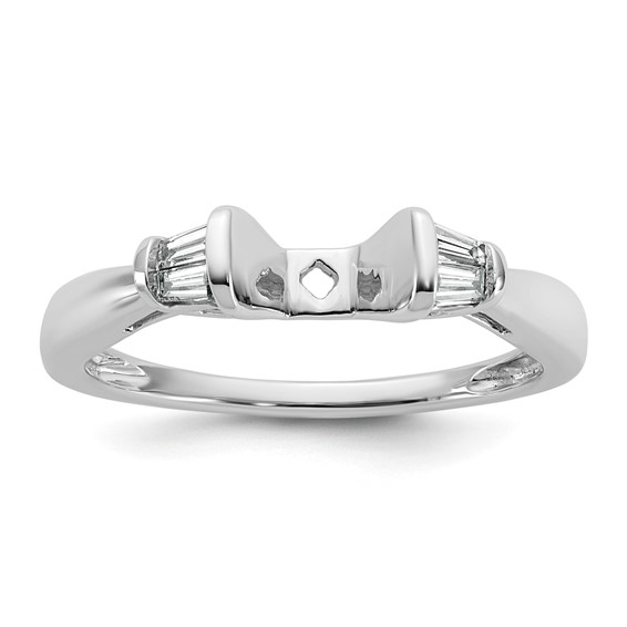 Peg Set Diamond Semi-mount Engagement Rings