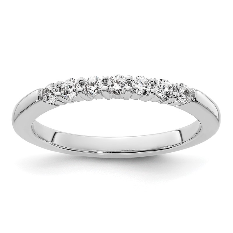 14K White Gold Lab Grown Diamond VS/SI+ G+ Wedding Band