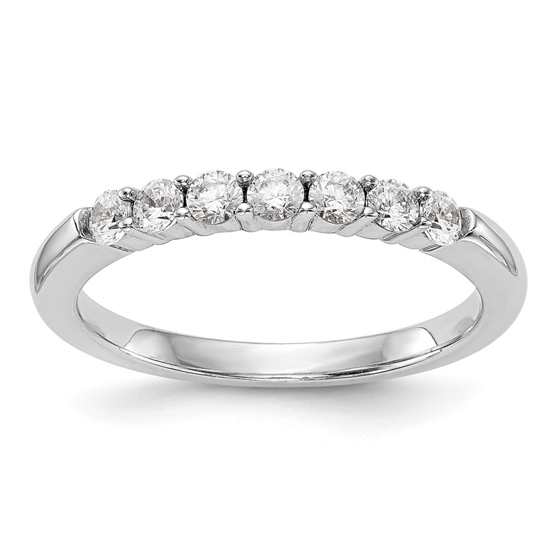 14K White Gold Lab Grown Diamond VS/SI+ G+ Wedding Band