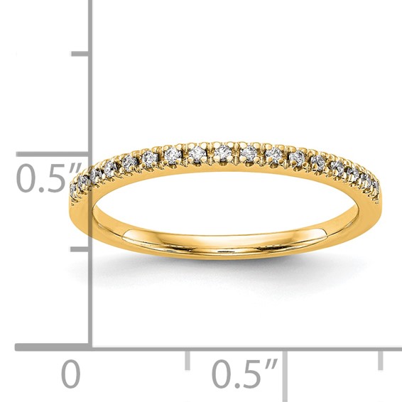 10K Diamond Wedding Band