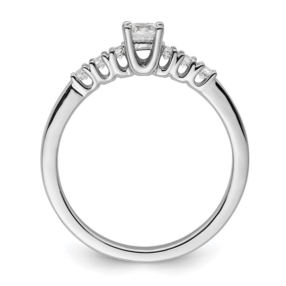 Peg Set Diamond Semi-mount Engagement Rings