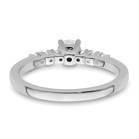 Peg Set Diamond Semi-mount Engagement Rings